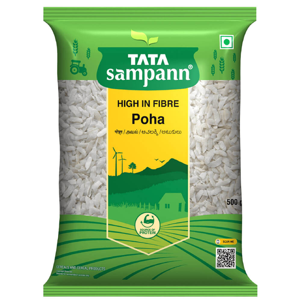 Tata Sampann High In Fibre Poha 1kg