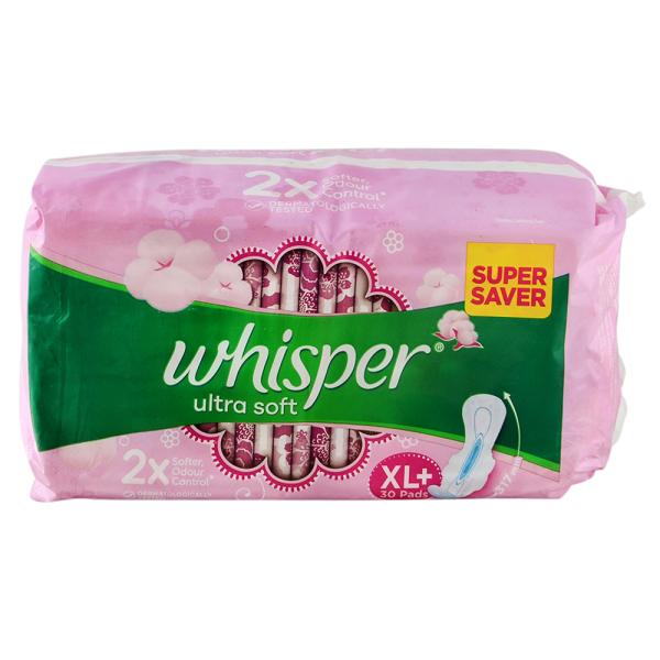 Whisper Ultra Soft XL + 30 Pads