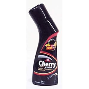 Cherry Blossom Black Liquid Shoe Polish 75 ml