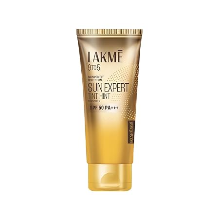 Lakme 9 to 5 Sun Expert Tint Hint Sunscreen SPF 50 PA+++ 100 ML